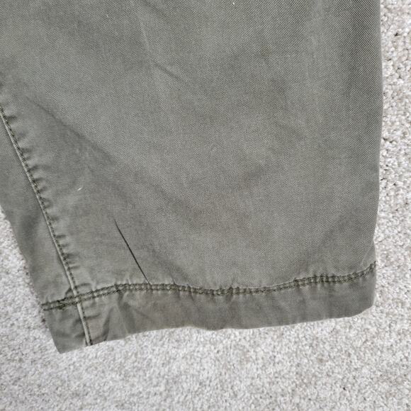 VTG Gap Flannel Lined Pants Mens 36x32 Green Khaki Tapered Leg Buffalo Check - Picture 13 of 16